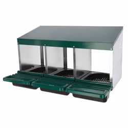 Kerbl Nichoir à poules avec 1 section Plastique Vert