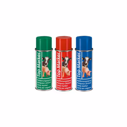 Caractéristiques du spray de marquage standard* : Pour le marquage des bovins, chèvres et porcs Couleurs intenses à séchage r ...
