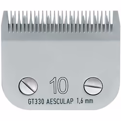 Tête de coupe GT330 - N°10 Snap On Aesculap. Cette tête de coupe est compatible avec tous les modèles de tondeuses utilisant  ...