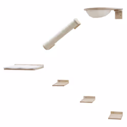 Kerbl 81610, Chat, Ensemble de jouets, Naturel, Blanc, Bois