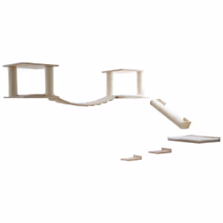 Kerbl 81678, Chat, Ensemble de jouets, Naturel, Blanc, Bois