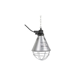 Kerbl - Lampe pour ampoules infrarouge, cran d'aluminium 21 cm , 6 fentes d'aration, chaîne 5 m