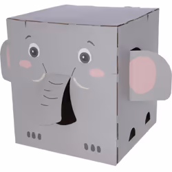 Kerbl Post Elefant, Poteau du griffoir pour chat, Autonome, Gris, 350 mm, 350 mm, 390 mm