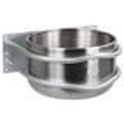 Mangeoire inox/zingué avec bouchon Kerbl