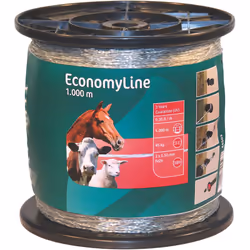 Kerbl Economy Line Monolitze 1 noyau en nylon de 1,40 mm enveloppé de 2 fils de fer galvanisés à chaud de 0,50 mm très bonne ...