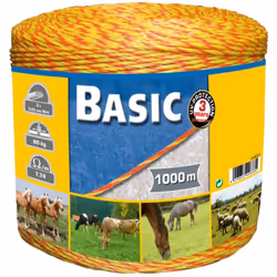 Le fil poly de clôture Basic de la marque Kerbl est le choix idéal pour garder vos animaux dans ou hors d'une certaine zone e ...