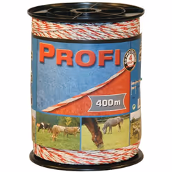 KERBL CORDE POUR CLÔTURE ÉLECTRIQUE POUR ANIMAUX ''PROFI'' PE 400 M 59512