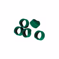 Bagues d'identification ø16mm pour poules, dindes, faisans ? triple torsade extra solide colori = VERT Lot de 20 pièces