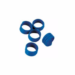 Bagues d'identification ø16mm pour poules, dindes, faisans ? triple torsade extra solide colori = BLEU Lot de 20 pièces