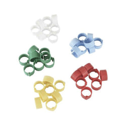 Bagues d'identification à clip pour volailles (lot de 100 pièces) - Diamètre 16