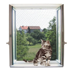 Kerbl Filet de protection pour chat 4x3 m Transparent