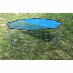 Kerbl 82708 cage et niche pour petits animaux Lapin Noir, Bleu, Acier inoxydable - Vue supplémentaire 4