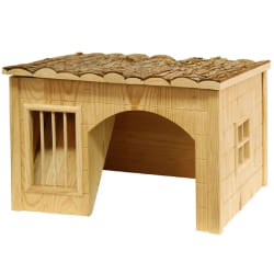 Abri pour rongeurs nature râtelier Kerbl