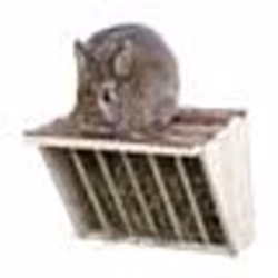 KERBL Ratelier a foin Nature XL - 28 x 20,5 x 22 cm - Pour rongeur