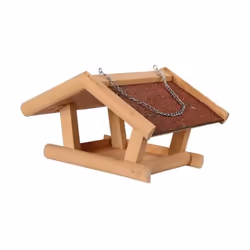 Mangeoire Stubbs pour oiseaux de KERBL - En pin de qualité supérieure - Lasurage bois de protection - Débord de toit pour une ...