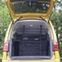 Kerbl Panneau de sécurité auto animaux de compagnie 75-110 cm Noir