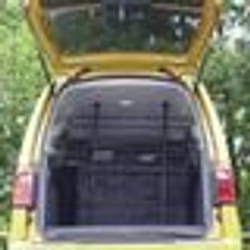 Kerbl Panneau de sécurité auto animaux de compagnie 75-110 cm Noir