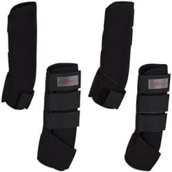 Ensemble de guêtres de cheval 4 pcs Complet Noir 320133 Kerbl