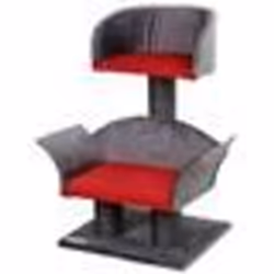 Kerbl Arbre à chats Lounge Deluxe Gris et rouge 81548