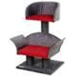 Kerbl Arbre à chats Lounge Deluxe Gris et rouge 81548