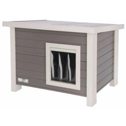 Maison pour chats Eli 57 x 45 x 43 cm Gris et blanc Kerbl
