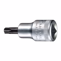 Carré d’entraînement 12,5 mm (1/2 pouce) · Pour vis à profilé TORX® femelles · Acier allié au chrome · Chromé · DIN 3120 / IS ...