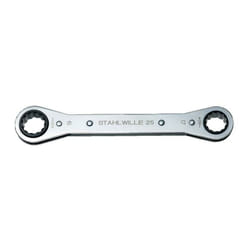 Stahlwille - Clé polygonale à cliquet 25 7 x 8 mm 12 pans longueur 109 mm nombre de dents 22