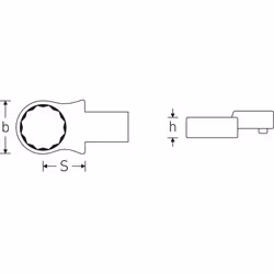 STAHLWILLE 58224014 accessoire de clé dynamométrique Torque wrench end fitting Chrome 1 pièce(s) - Vue supplémentaire 2