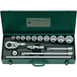 Jeu de clés à douilles 55/10/6 16pcs. 3/4″ sw 22-50 mm nombre de dents 36 6-pans - 96050104 - Stahlwille