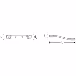 STAHLWILLE 41553234 clé à cliquet Alliage acier chromé - Vue supplémentaire 2
