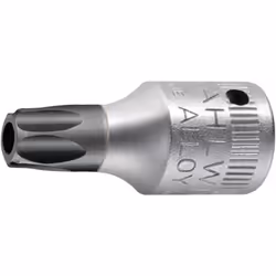 avec perçage dans la pointe de l'entraînement DIN 3120 / ISO 1174-1(Stahlwille Douille 44 KTXB 1/4″ TX-BO T20 - 1351020 est u ...