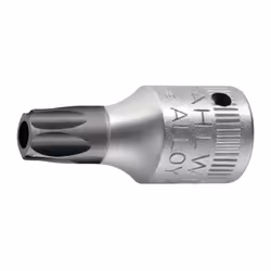 Carré d’entraînement 6,3 mm (1/4 pouce) · Avec perçage dans la pointe d’entraînement · Pour vis à profilé TORX® femelle (auss ...
