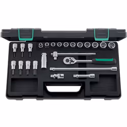 Point Socket-set 3/8" pas. 45/49/19/5 • Chrome • Acier allié au chrome • Prises en acier de haute performance HPQ® Livraison: ...