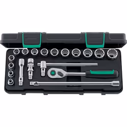 Point Socket-set 3/8" no. 45/14/5I QR • Chrome • Acier allié au chrome • Prises en acier de haute performance HPQ® • Avec ser ...