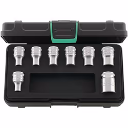 Pour vis avec profil extérieur TORX® Gr. E(Stahlwille jeu de clés à douilles 50TX/8 8pcs - 96033704 est un produit de la gamm ...