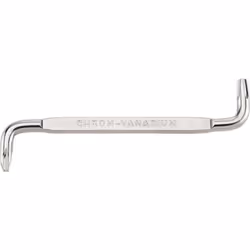 Tournevis coudé à empreinte cruciforme PH L. 125mm - Pour vis PHILLIPS - Acier Alloy Chrome, nickelé - Made en Allemagne - DI ...