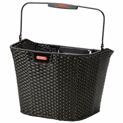 KLICKfix Structura, Devant, Panier de vélo, Plastique, Noir, 16 L, 5 kg