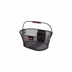 Panier avant acier fil avec anse fixation sur cintre Klickfix Ovalkorb 16L
