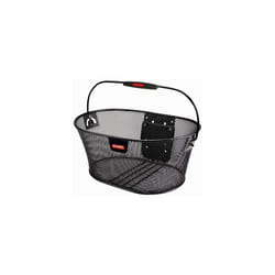 Panier avant acier fil avec anse fixation sur cintre Klickfix Ovalkorb 16L