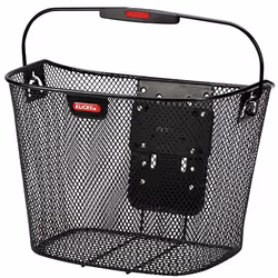KLICKfix Uni, Devant, Panier de vélo, Noir, 16 L, 7 kg, 260 mm