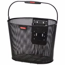 KLICKfix Oval Plus EF, Devant, Panier de vélo, Noir, 18 L, 7 kg, 360 mm