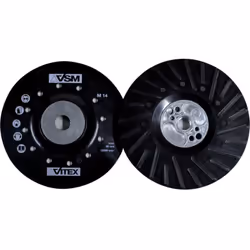 Plaque de support d'ailettes de refroidissement pour disques de fibres • Caoutchouc • Avec des ailettes de refroidissement • ...
