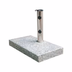 Pied de parasol - Siena Garden - Granit - 25 kg - 25 x 48 mm - Acier inoxydable