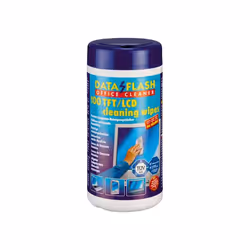 Data Flash DF 1513, Chiffons humides de nettoyage d'équipement électronique, Écrans/Plastiques, Blanc, 100 pièce(s)