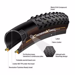 Continental Mountain King ProTection 27.5" MTB Pneu sans chambre à air