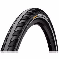 Continental Top CONTACT II, 28", Ville/randonnée, À travers le pays, Hors route, Piste de vélo, Noir, Allemagne, CE