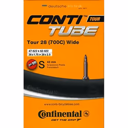 Continental 0182161, Valve Presta, 28", 47 - 62 mm, 4,2 cm, Noir, Boîte