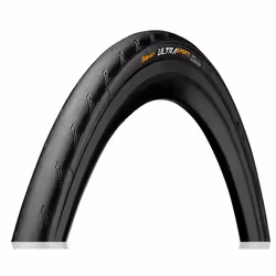 Continental Ultra Sport II, 28", Route, Folding bead, À travers le pays, Noir, 180 TPI