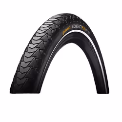 Continental Contact Plus, 28", Ville/randonnée, Pneu tubeless, Folding bead, E-bike, Noir