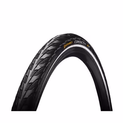 Continental Contact, 28", Ville/randonnée, Pneu tubulaire, Folding bead, Noir, 180 TPI